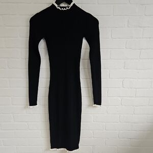 2/$10 H&M Body-con Dress With Lettuce Trim